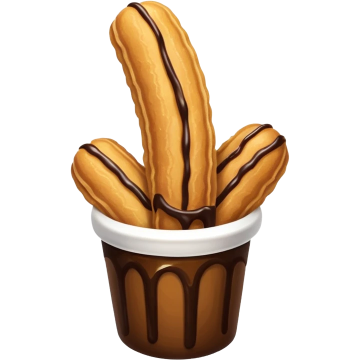 Churro with chocolate  emoji