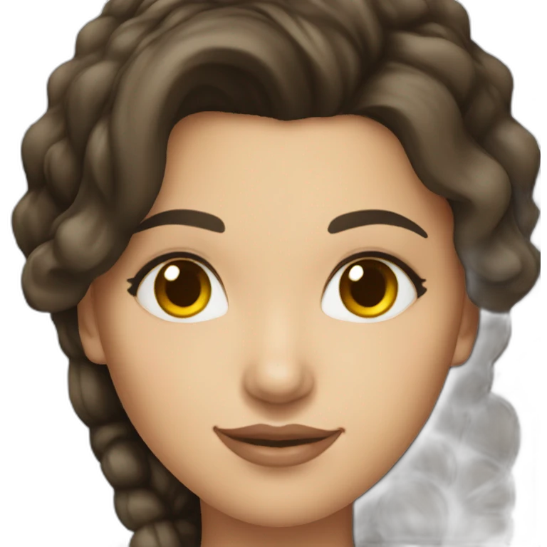 Brunette-woman-with-rubik's-cube emoji