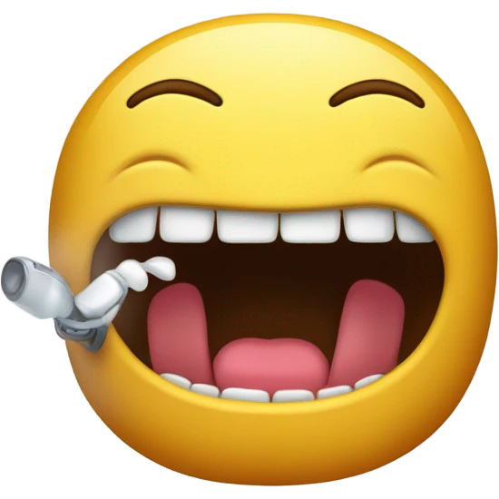 Caca gruñendo emoji