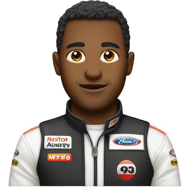 Race car driver emoji