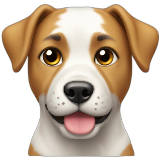 Chat sur un chien emoji