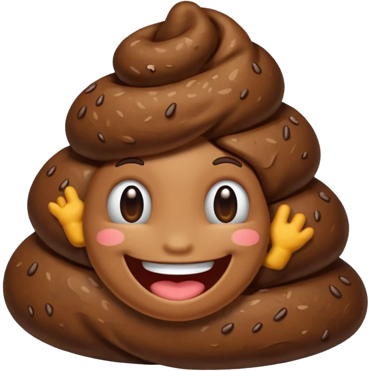 Poop smiling emoji