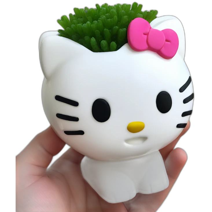 hello kitty chia pet emoji