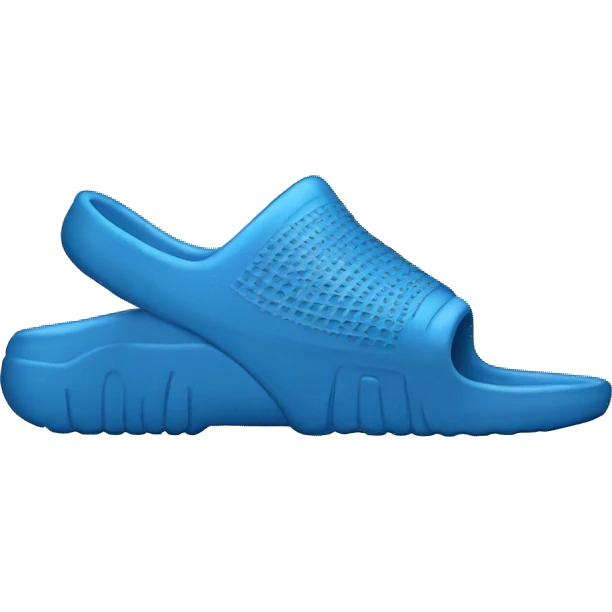 blue yeezy slide emoji