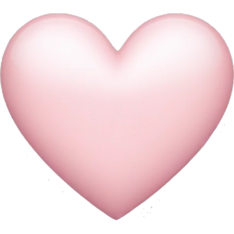Light pink heart emoji