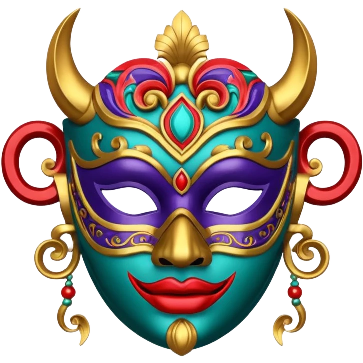 Festival themed Mask emoji