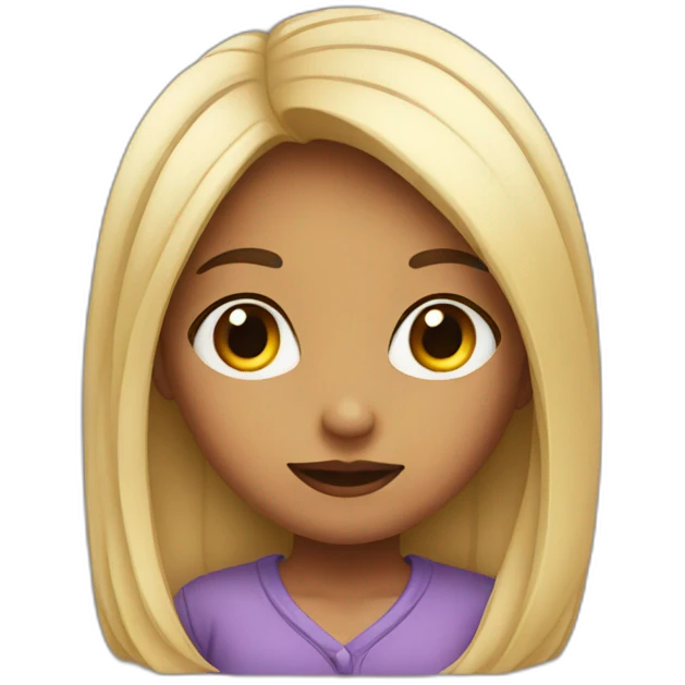 Girl giving side eye  emoji