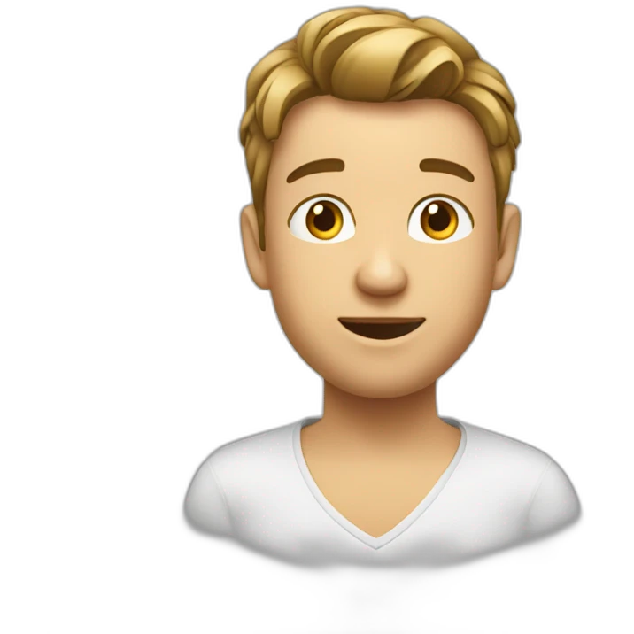 Je veux tresser garçon emoji