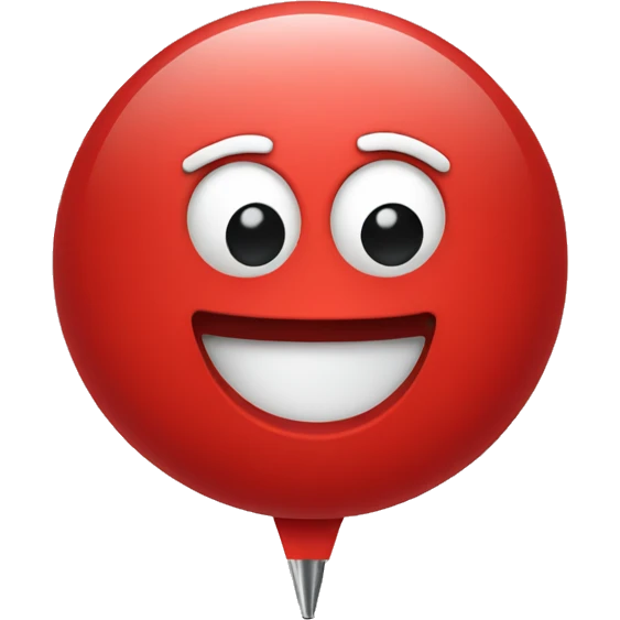 red push pin emoji