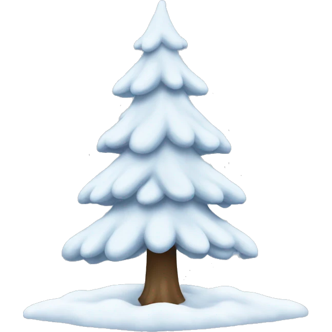 Snow Christmas tree  emoji