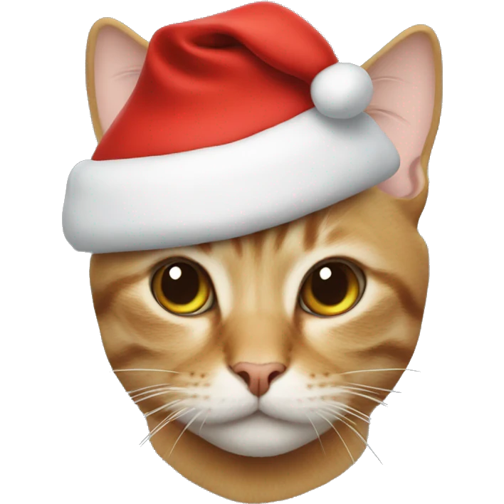Cat with Santa hat emoji