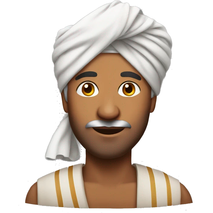 Indian man wearing turban emoji