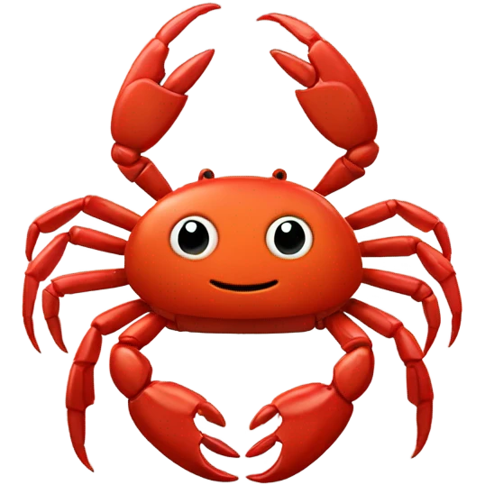 Red crab with legos emoji