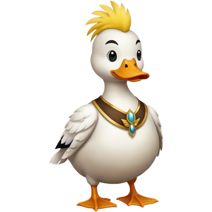 duck King, standing emoji