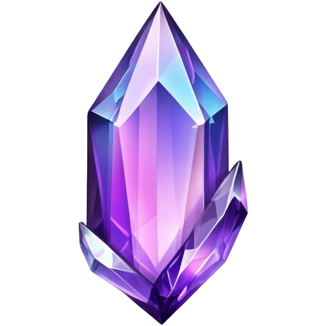 Purple iridescent nebula crystal shard emoji