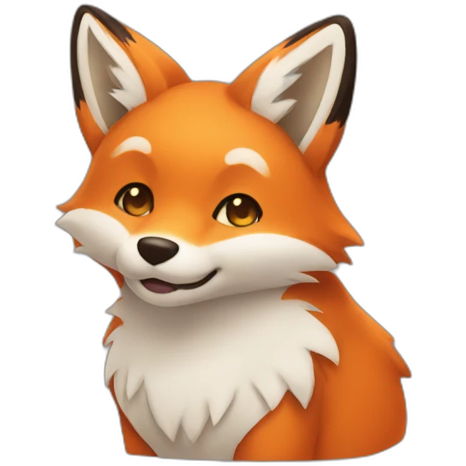 Fox kawai emoji