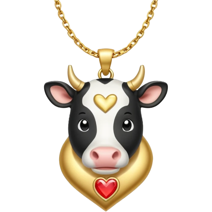 i need combination of this two emojis for making a neckless ❤️🐮 emoji