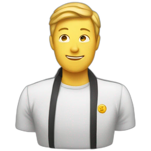 Salutation avec respect emoji