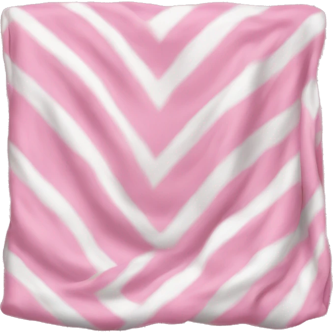 Pink and white blanket emoji