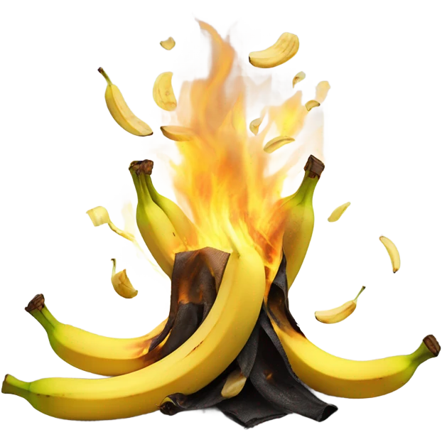Bananastand on fire emoji
