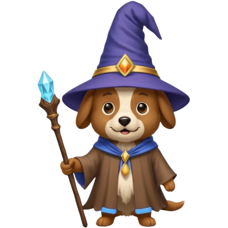 Dog wizard emoji