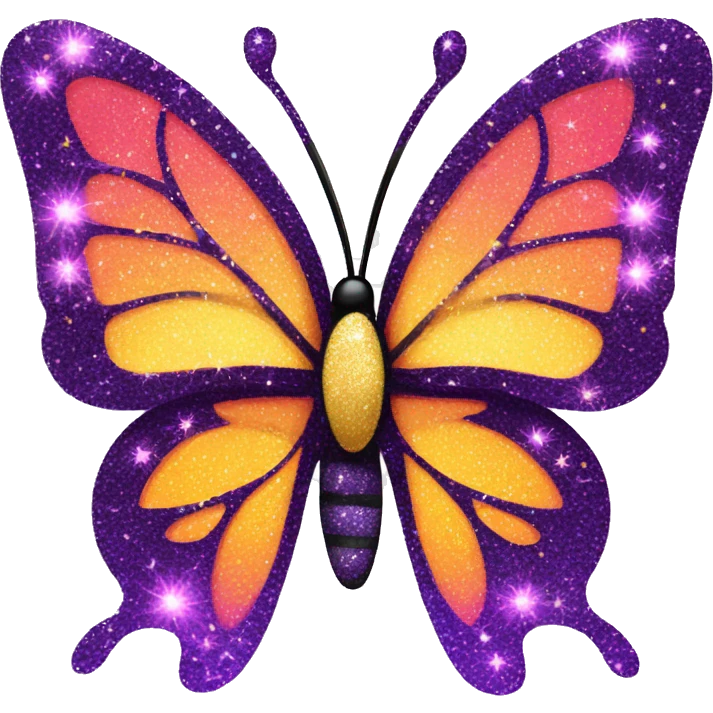 y2k glittery sparkly vibrant butterfly  emoji