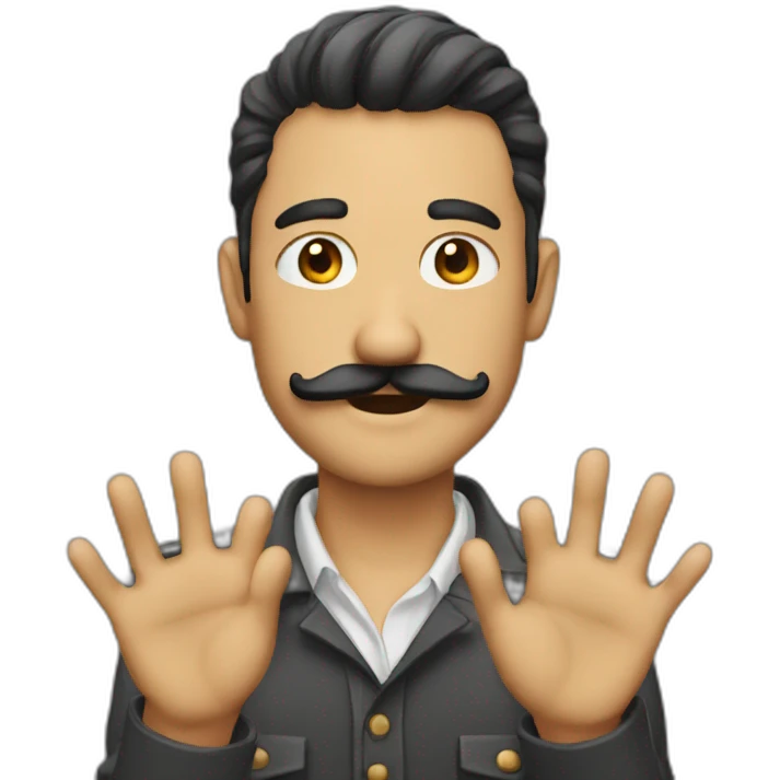 Man_handup_mustache emoji