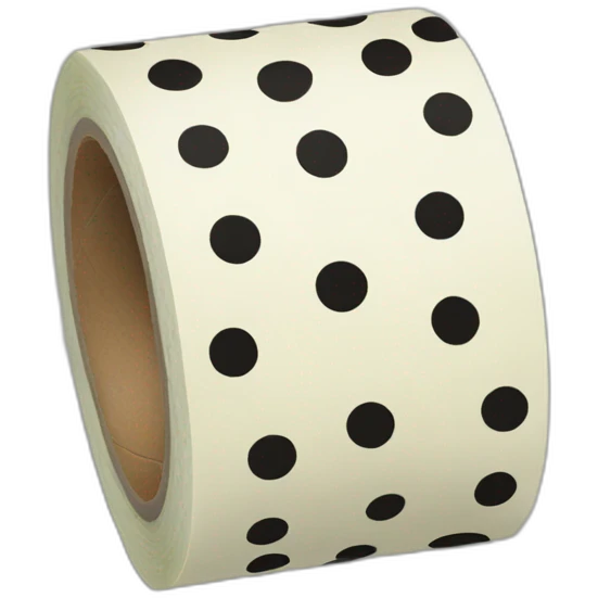 polka dot masking tape emoji