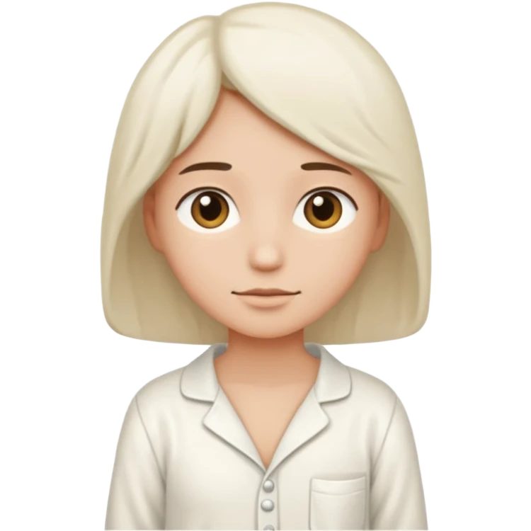 White pajamas emoji
