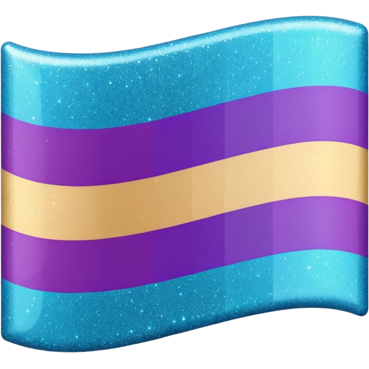 glitter cian and purple lgbtq emoji