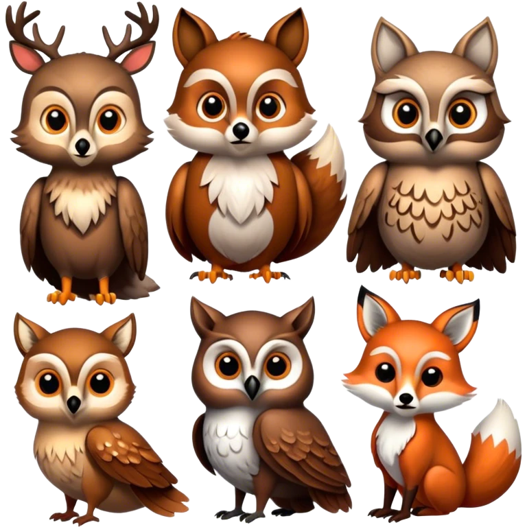 forrest animals emoji