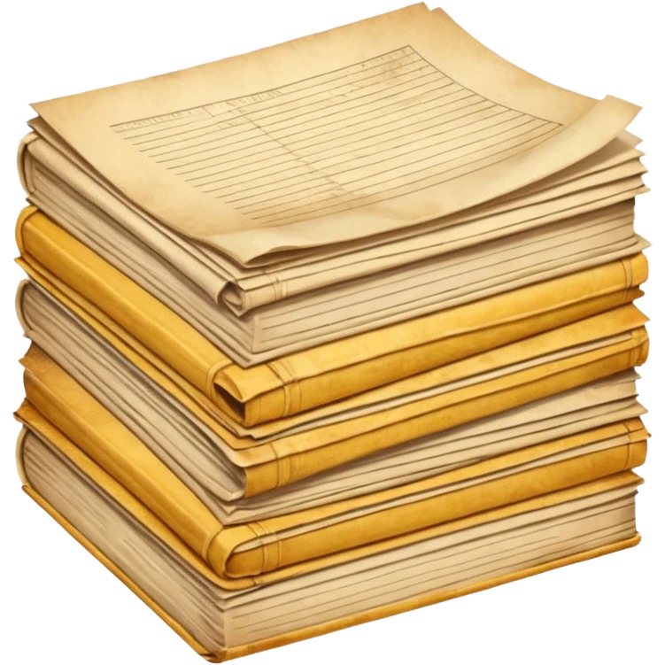 vintage papers emoji