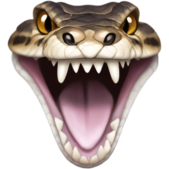 Gaboon viper fangs emoji