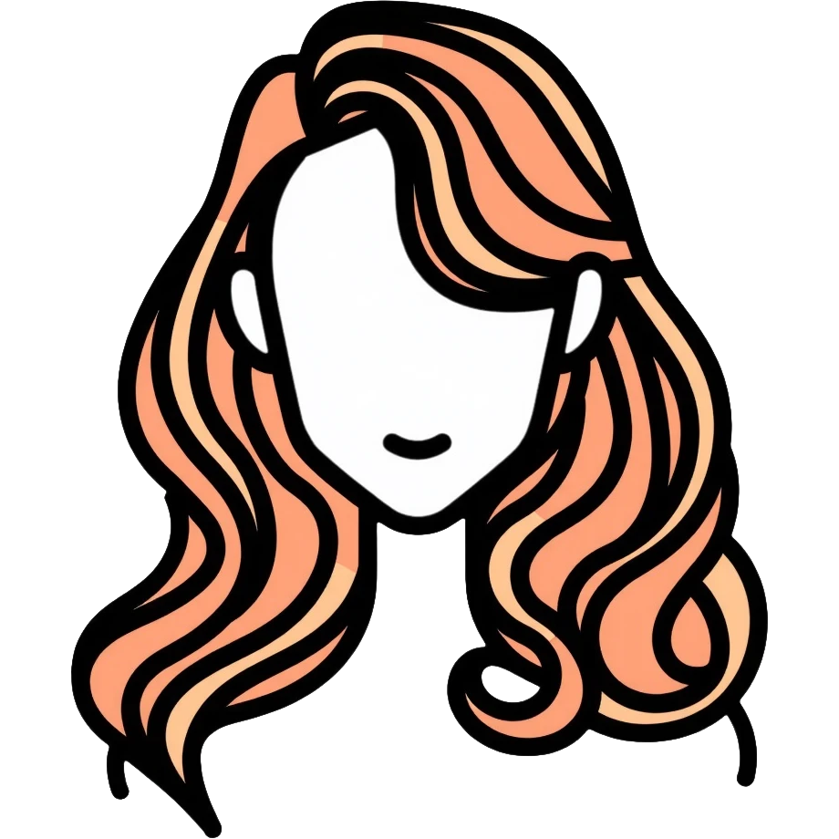 stylish hair, beautiful hairstyle emoji