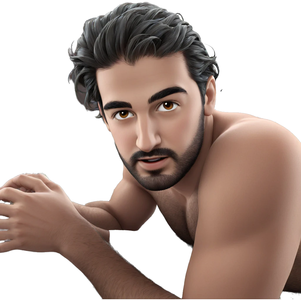 realistic portrait of a male emoji