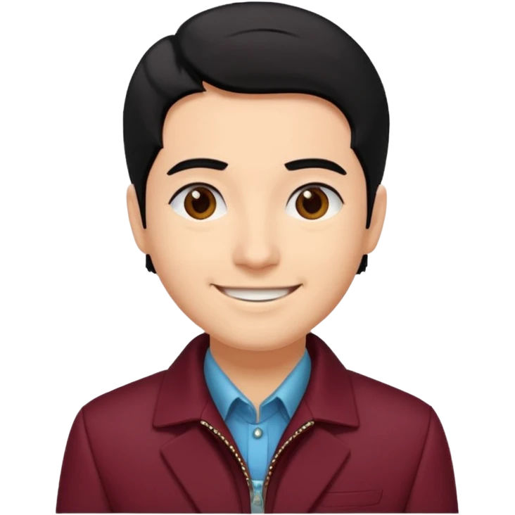 A architect with maroon jacket, and black hair emoji