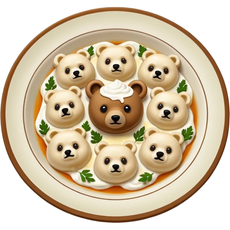 пельмени из медведя emoji