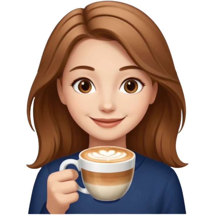 GIRLS WITH CAPPUCINO emoji
