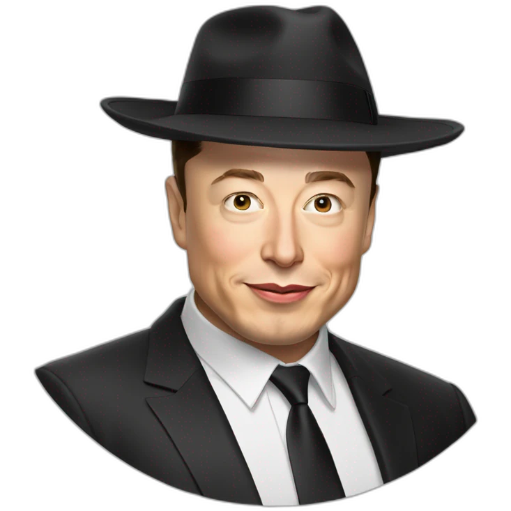 Elon musk avec une kippa emoji