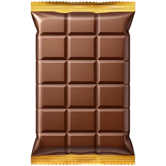 chocolate bar with bag emoji