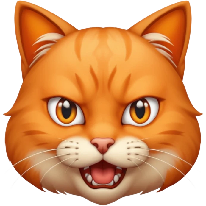 Enraged cat emoji