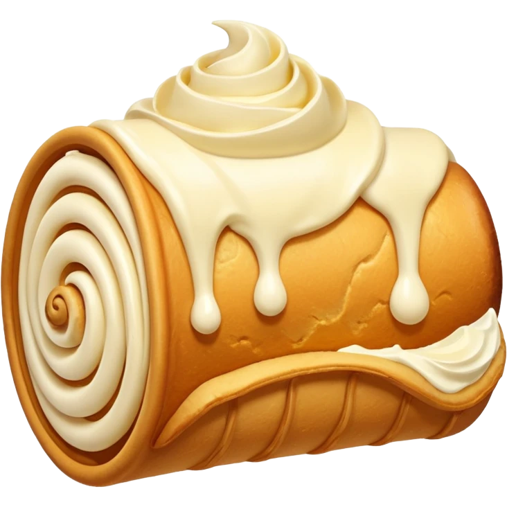 cornet roulé à la creme tcheque emoji