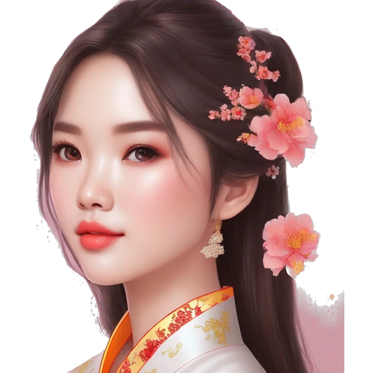 Girl ao dai emoji