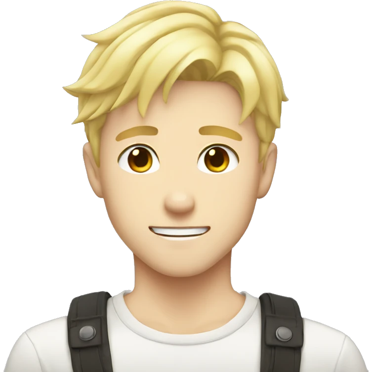blonde anime guy emoji