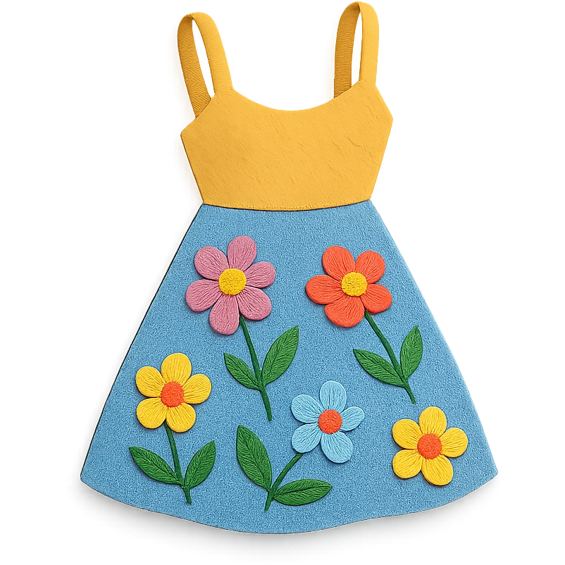 floral sundress emoji