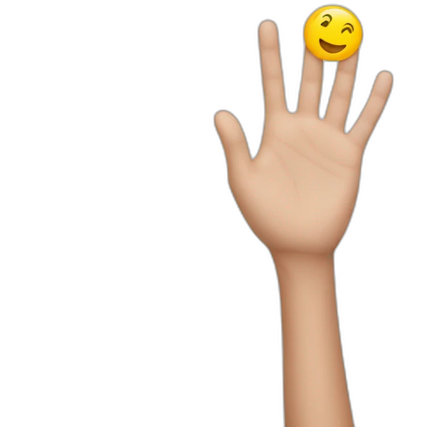 hand above head emoji