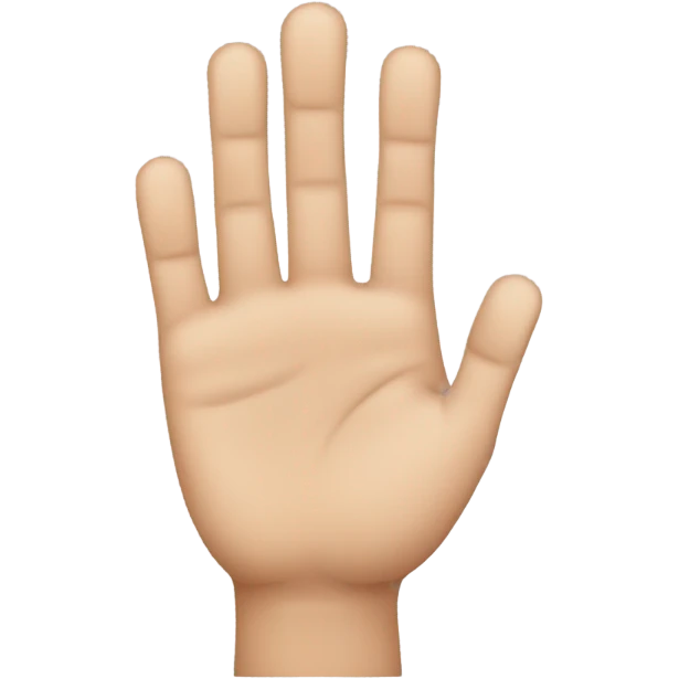 Three fingers sideways emoji