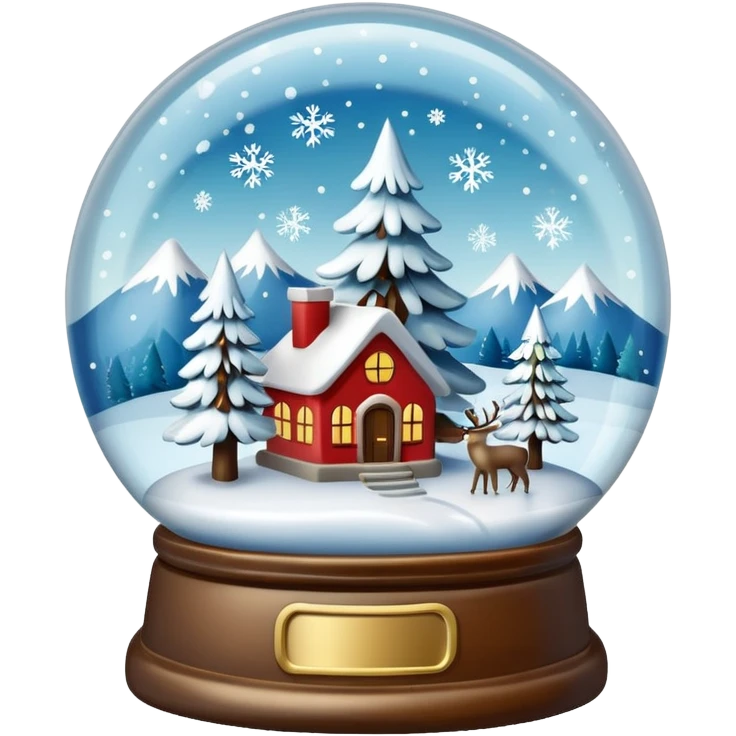 vintage snow globe emoji