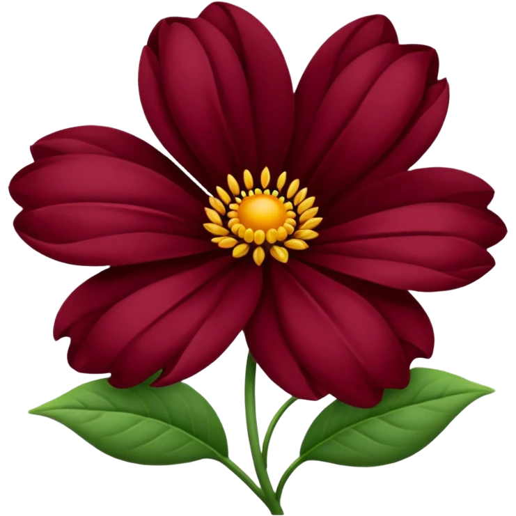 maroon flower emoji