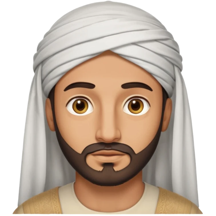 Beardless Arab with light brown eyes and an Arab cap  emoji